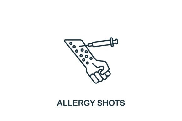 Allergy Shots Icon Graphics and Icons