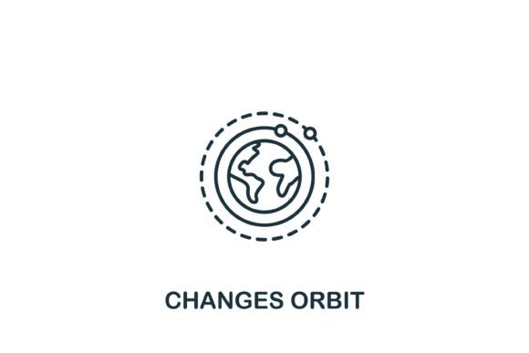 Changes Orbit Icon: Graphics and Icons for Creative Design