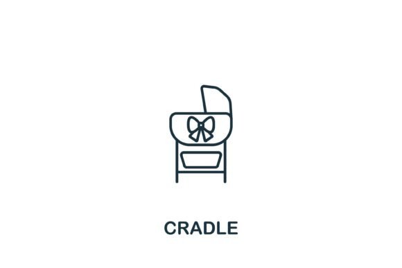 Cradle Icon: Graphics and Icons for Creative Design