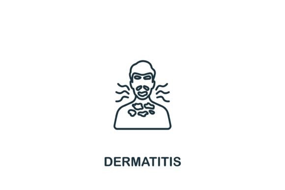 Dermatitis Icon: Graphics and Icons for Crafting
