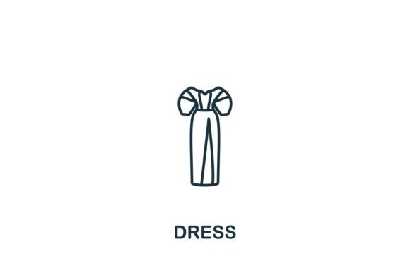 Dress Icon: Graphics and Icons for Modern Design