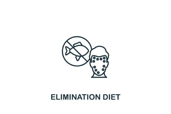 Elimination Diet Icon: Graphics and Icons for Local Branding