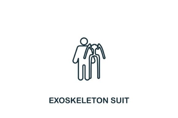 Exoskeleton Suit Icon: Graphics and Icons for Modern Design
