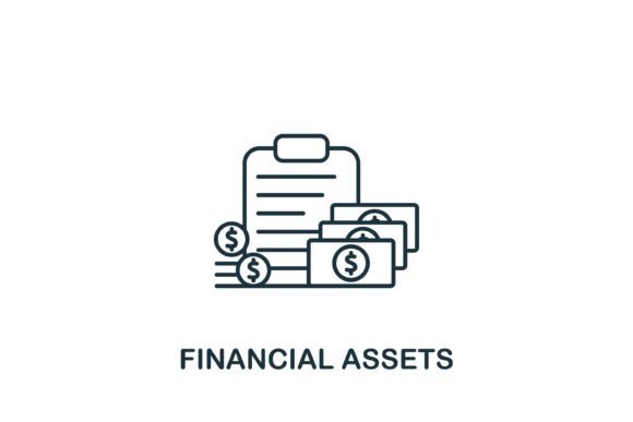 Financial Assets Icon for Graphics and Icons