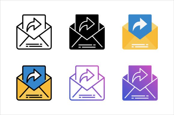 Forward Mail Icon Graphics and Icons
