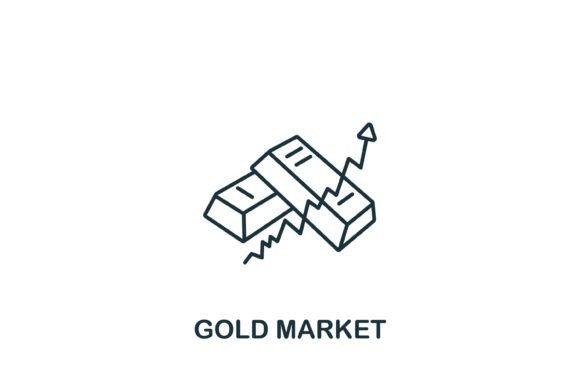 Gold Market Icon Graphics and Icons