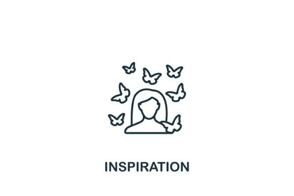 Insightful Inspiration Icon for Graphics and Icons