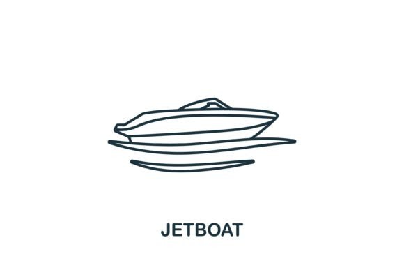 Jetboat Icon: Graphics and Icons for Summer Campaigns