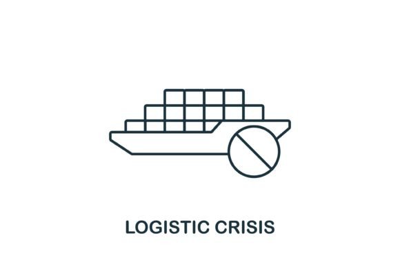 Logistic Crisis Icon: Graphics and Icons for Real Publishing