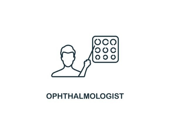Ophthalmologist Icon: Graphics and Icons for Local Branding