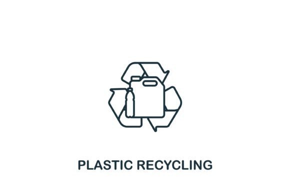 Plastic Recycling Icon Graphics and Icons