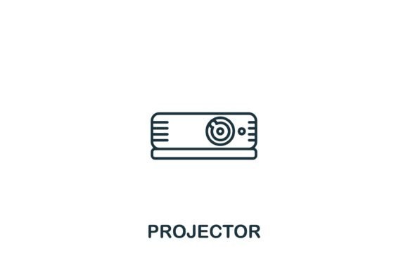 Projector Icon: Graphics and Icons for Editorial Design