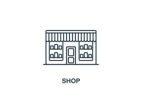 Shop Icon: Graphics and Icons for Modern Design