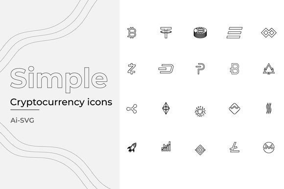 Simple Cryptocurrency Icons Pack-3