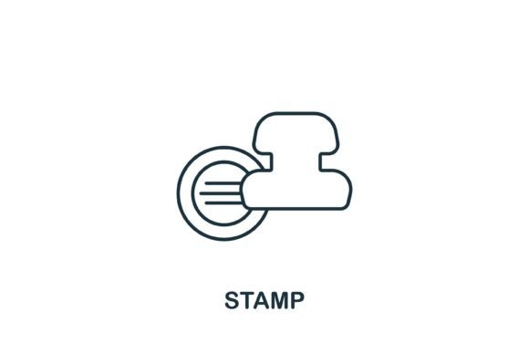 Stamp Icon: Graphics and Icons for Modern Design